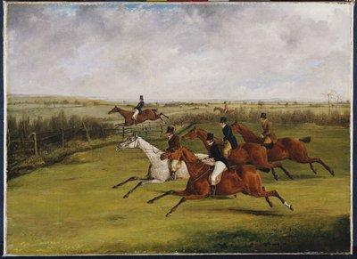 A Grand Leicestershire-i akadályverseny, 1829. március 12.: A mező válogatottvá válik alkotó: Henry Thomas Alken