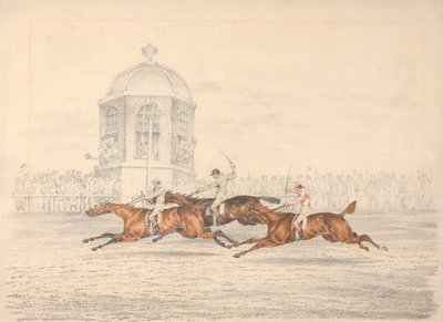 A St. Leger, Doncaster: a cél alkotó: Henry Thomas Alken
