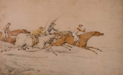 Az utolsó két másodperc (ceruza és akvarell) (85459-es pár) alkotó: Henry Thomas Alken