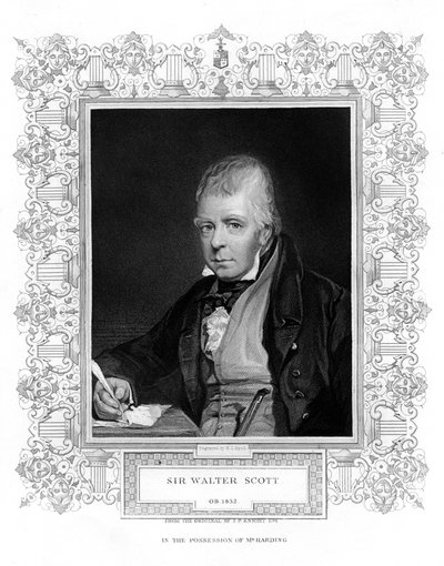 Sir Walter Scott, 1. Baronet, termékeny skót történelmi regényíró és költő, XIX. alkotó: Henry Thomas Ryall