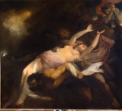 Orphee-ban elrabolt Eurydice, Henry Thomson (1773-1843), olajfestmény. alkotó: Henry Thomson