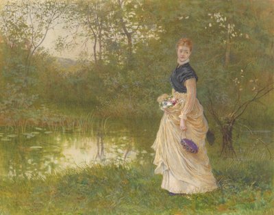 A Liliom-tó mellett alkotó: Henry Towneley Green