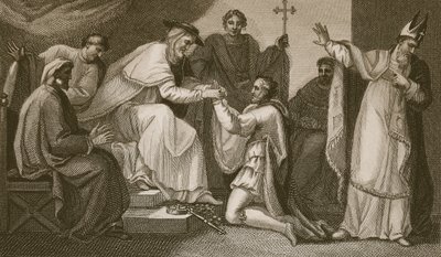 John beadványa, Delatre metszete, illusztráció David Hume 