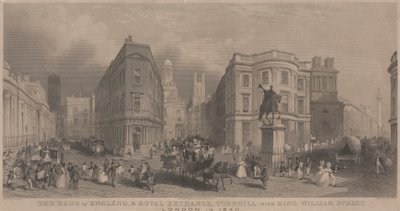 A Bank of England és a Royal Exchange, Cornhill alkotó: Henry Wallis