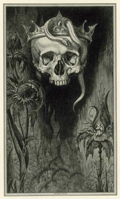 John Webster: Malfi hercegnője: Tailpiece (litho) alkotó: Henry Weston Keen