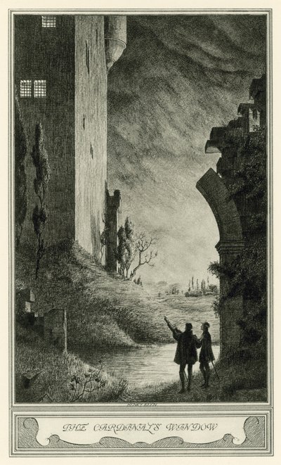John Webster: Malfi hercegnője: A bíboros ablaka (litho) alkotó: Henry Weston Keen
