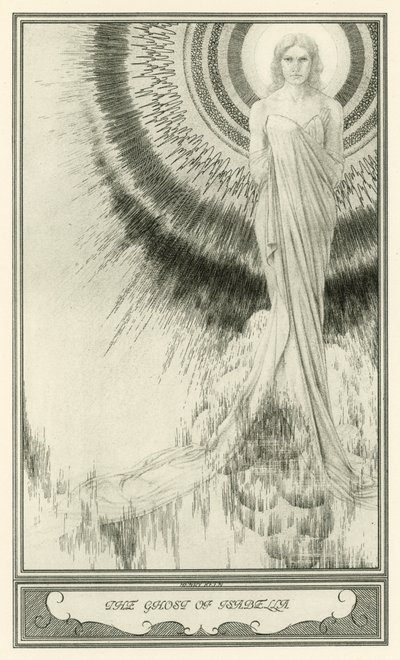 A fehér ördög, John Webster: Izabella szelleme (litho) alkotó: Henry Weston Keen