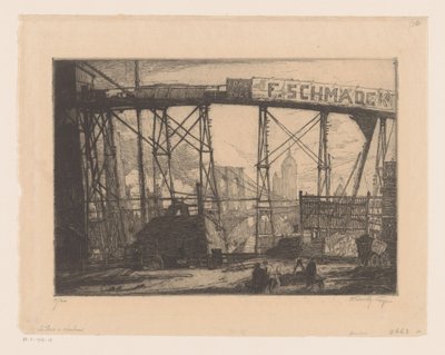 Kilátás New Yorkra egy műhelyből alkotó: Henry Wilfrid Deville (signed by artist)