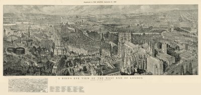 Madártávlatból London nyugati végébe alkotó: Henry William Brewer