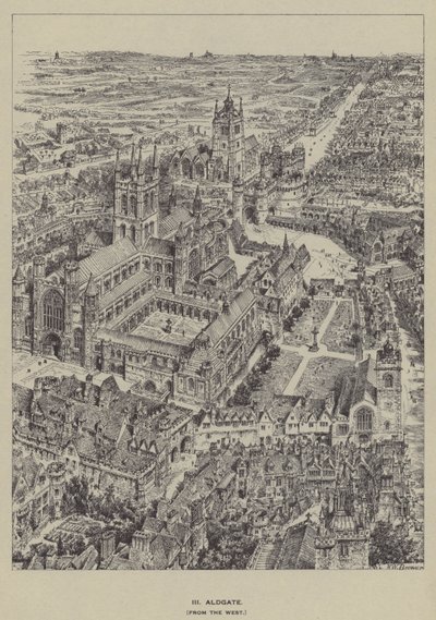 Aldgate, Nyugatról alkotó: Henry William Brewer