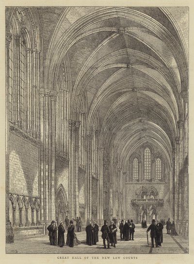 Az új törvényszékek nagyterme alkotó: Henry William Brewer