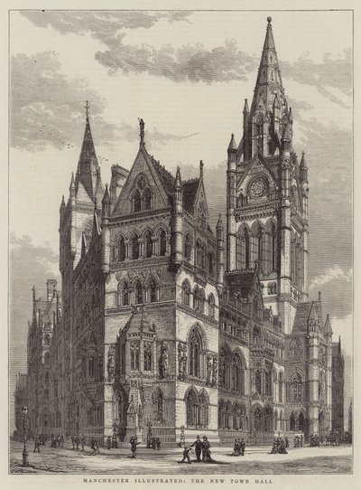 Manchester Illustrated, az Új Városháza alkotó: Henry William Brewer