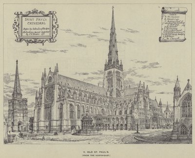 Régi St Pauls, északkeletről alkotó: Henry William Brewer