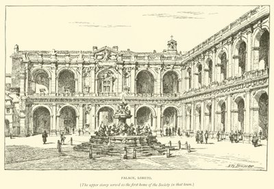 Palota, Loreto (metszet) alkotó: Henry William Brewer