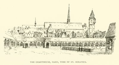 Chartreuse, Párizs, Szent Ignác kora (metszet) alkotó: Henry William Brewer