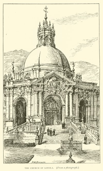 Loyola templom (metszet) alkotó: Henry William Brewer