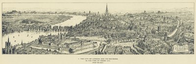 London City és környéke VIII. Henrik idejében, keletről alkotó: Henry William Brewer
