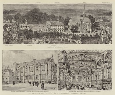A Marlborough College ötvenedik évfordulója, 1843-1893 alkotó: Henry William Brewer