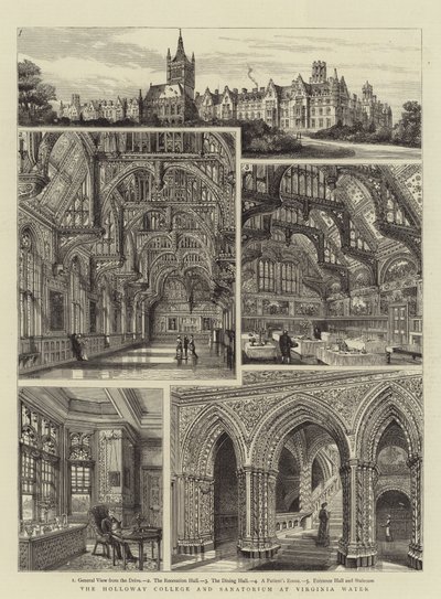 A Holloway College és szanatórium a Virginia Water-ben alkotó: Henry William Brewer