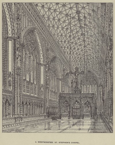 Westminster, Szent István kápolna alkotó: Henry William Brewer