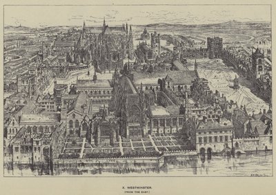 Westminster, keletről alkotó: Henry William Brewer