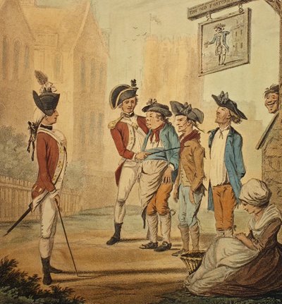 "Recruits" 1780-ban jelent meg alkotó: Henry William Bunbury
