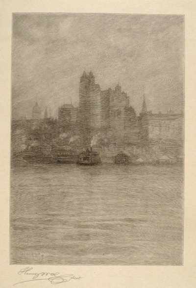 Alsó New York ködben alkotó: Henry Wolf