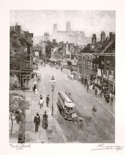 A székesegyház a High Street felől alkotó: Henry Wolf