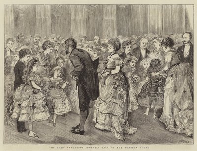 A polgármester asszony ifjúsági bálja a Mansion House-ban alkotó: Henry Woods