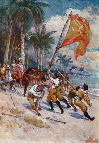 A spanyol zászló Floridában alkotó: Henry after Sandham