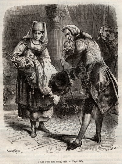 Louise Auguste, Augustenborg hercegnőjének születése (metszet) alkotó: Henry de Kock