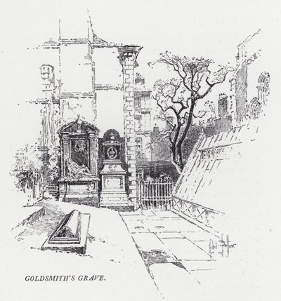 Ötvös sírja (metszet) alkotó: Herbert (after) Railton