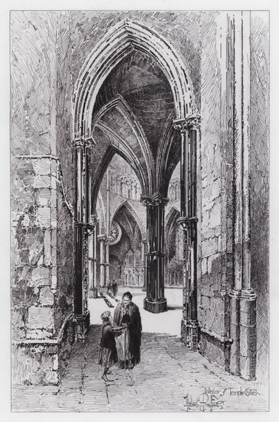 Templomtemplom belseje (metszet) alkotó: Herbert (after) Railton