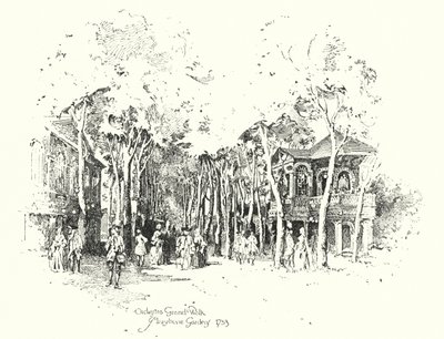 Orchestra Grand Walk, Marylebone Gardens alkotó: Herbert (after) Railton