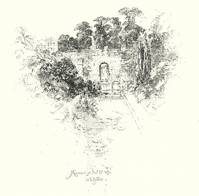 Dr. Wise tiszteletes lakóhelye, Ellsfield (litho) alkotó: Herbert (after) Railton