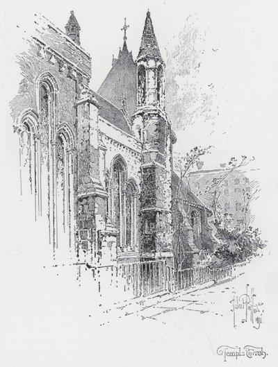 Templomtemplom (metszet) alkotó: Herbert (after) Railton