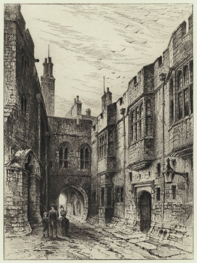 A Norman Gateway (metszet) alkotó: Herbert (after) Railton