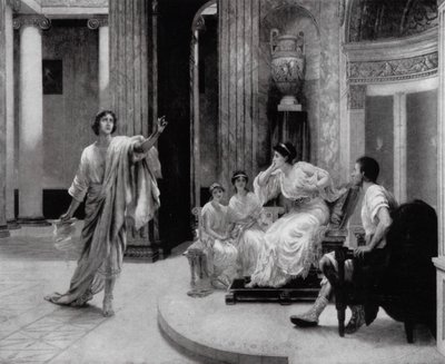 Vergilius római költő fia, Marcellus (lithó) halála után Octavia császárnőnek elebyét nyilvánít alkotó: Herbert (after) Sidney