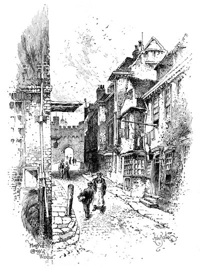 VIII. Henrik kapuja, Windsori kastély, 1888. alkotó: Herbert Arthur