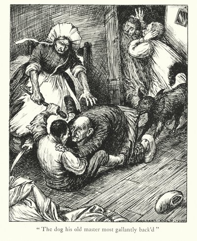 Ingoldsby legendák: A zsákos kutya (litográfia) alkotó: Herbert Cole