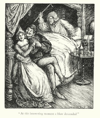 Ingoldsby legendák: Rohesia úrnő (litográfia) alkotó: Herbert Cole