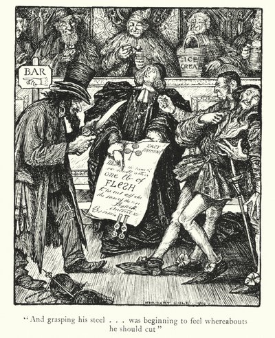 Ingoldsby legendák: Velencei kalmár (litográfia) alkotó: Herbert Cole