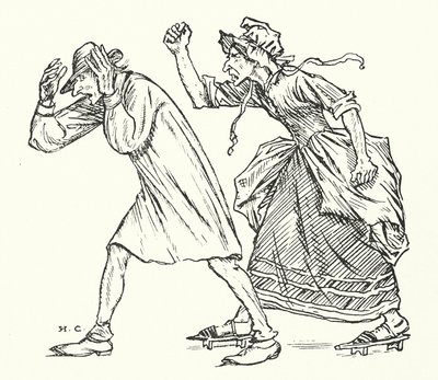 Mr és Mrs Vinegar (metszet) alkotó: Herbert Cole