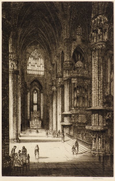 Kölni dóm (rézkarc) alkotó: Herbert Gordon Warlow