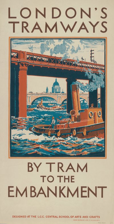 Villamossal a rakpartra alkotó: Herbert Kerr Rooke