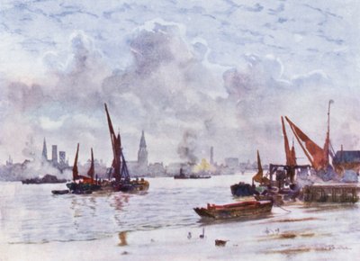 Battersea Reach (színes litó) alkotó: Herbert Menzies (after) Marshall