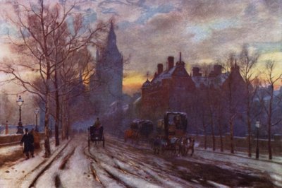 A Westminster Embankment (színes litó) alkotó: Herbert Menzies (after) Marshall