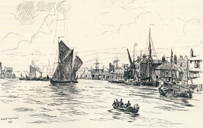 Limehouse Pier-ből, 1873, 1894 alkotó: Herbert Menzies Marshall