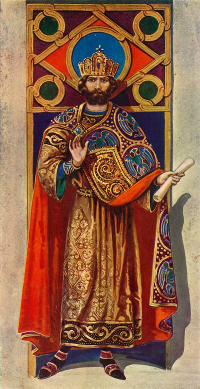 A 8. és 9. század bizánci császára, i.sz., 1924. alkotó: Herbert Norris