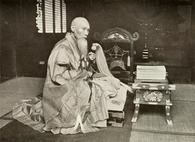 Egy buddhista apát, 1910. alkotó: Herbert Ponting